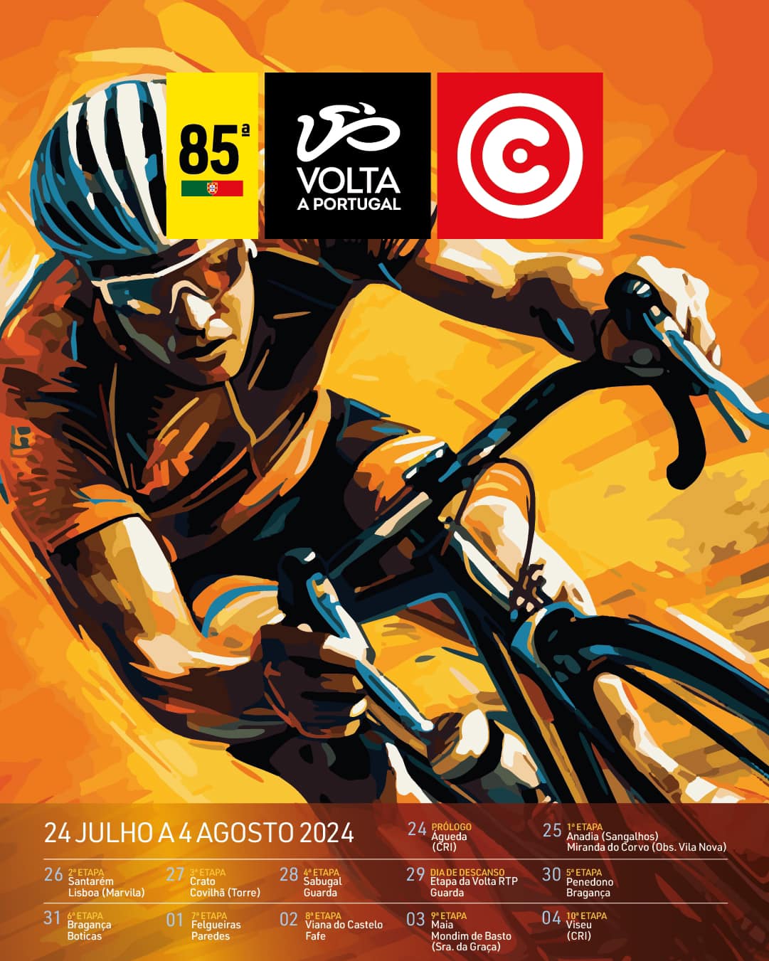 Cartaz Geral Volta a Portugal 2024