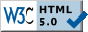 valid html5 blue